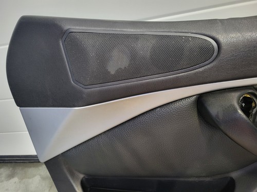 BMW Z3 Tür Verkleidung Leder Schwarz RECHTS + Griff + Chrom Leiste Airbag-Klappe – Bild 7