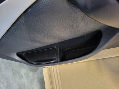 BMW Z3 Tür Verkleidung Leder Schwarz RECHTS + Griff + Chrom Leiste Airbag-Klappe – Bild 8