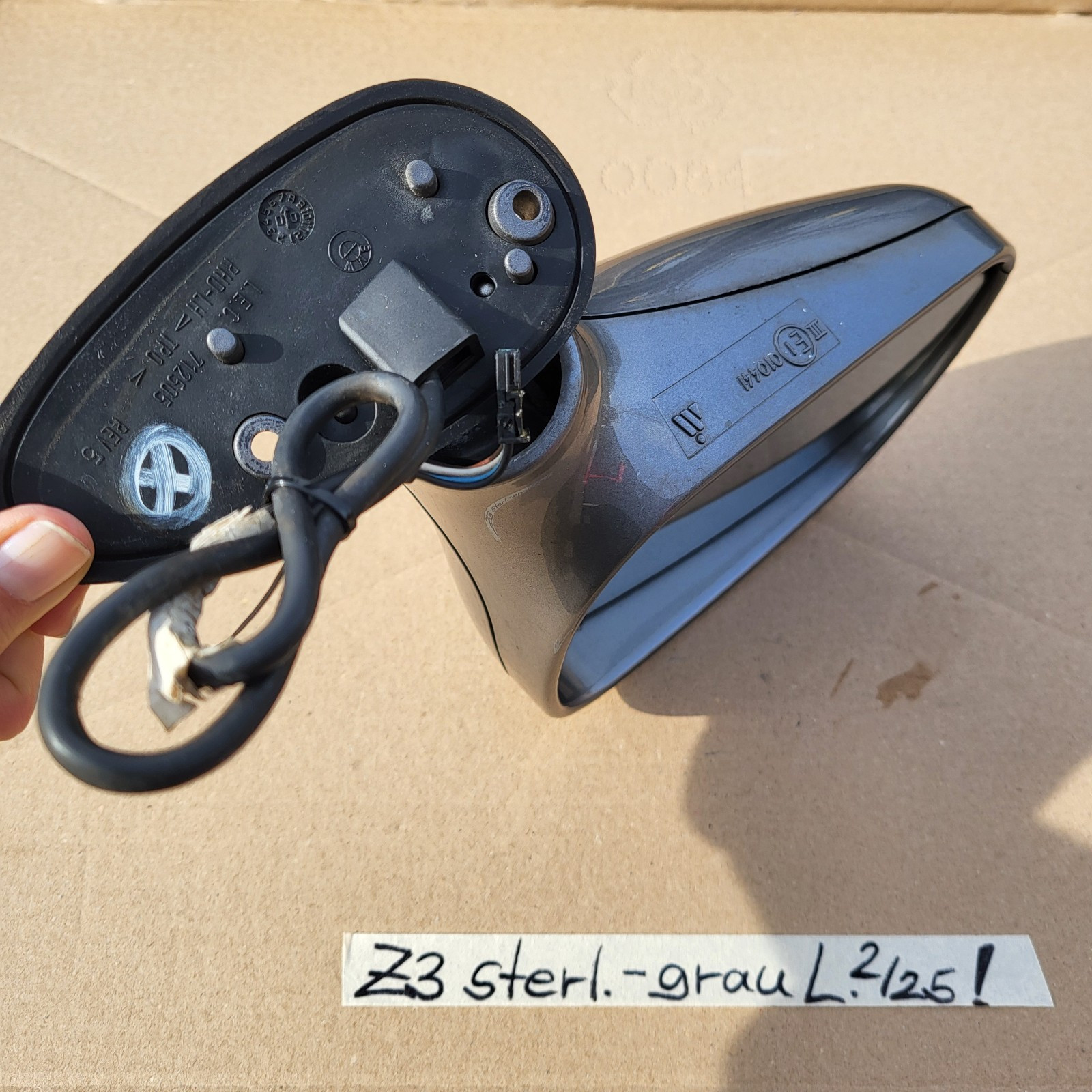 BMW Z3 Roadster Coupe Seiten Außen Spiegel LINKS sterling Grau Metallic RHD – Bild 6