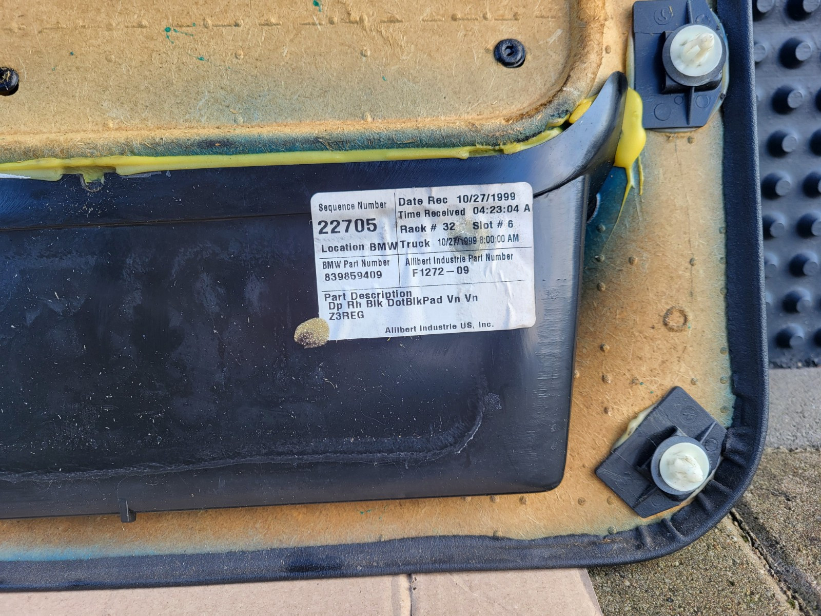 BMW Z3 Roadster Coupe Tür Verkleidung Leder Dot Schwarz RECHTS mit Türgriff – Bild 10