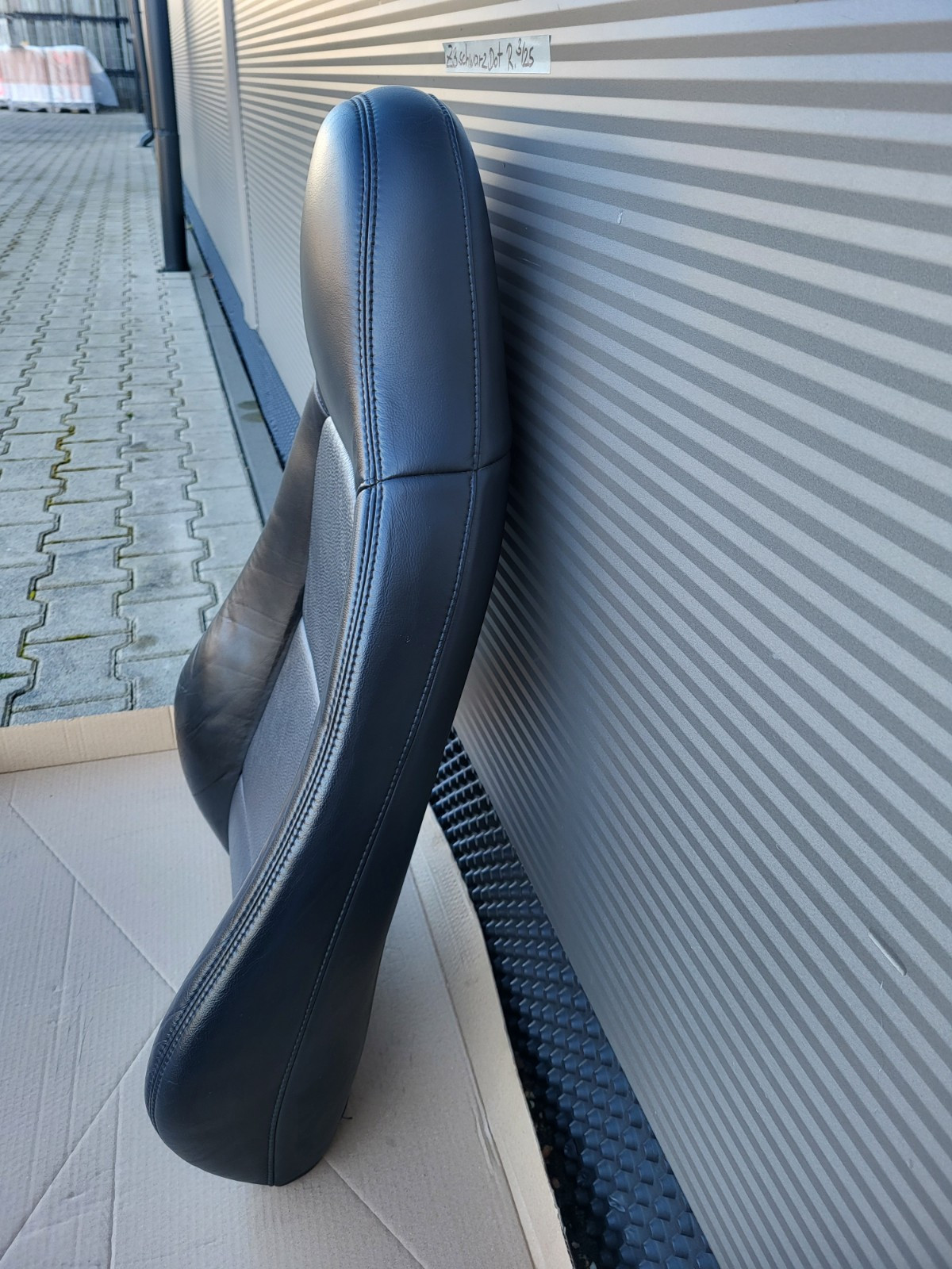 BMW Z3 Roadster Beifahrer Sitz Oberteil Lehne Leder schwarz Rückenlehne Point  – Bild 5