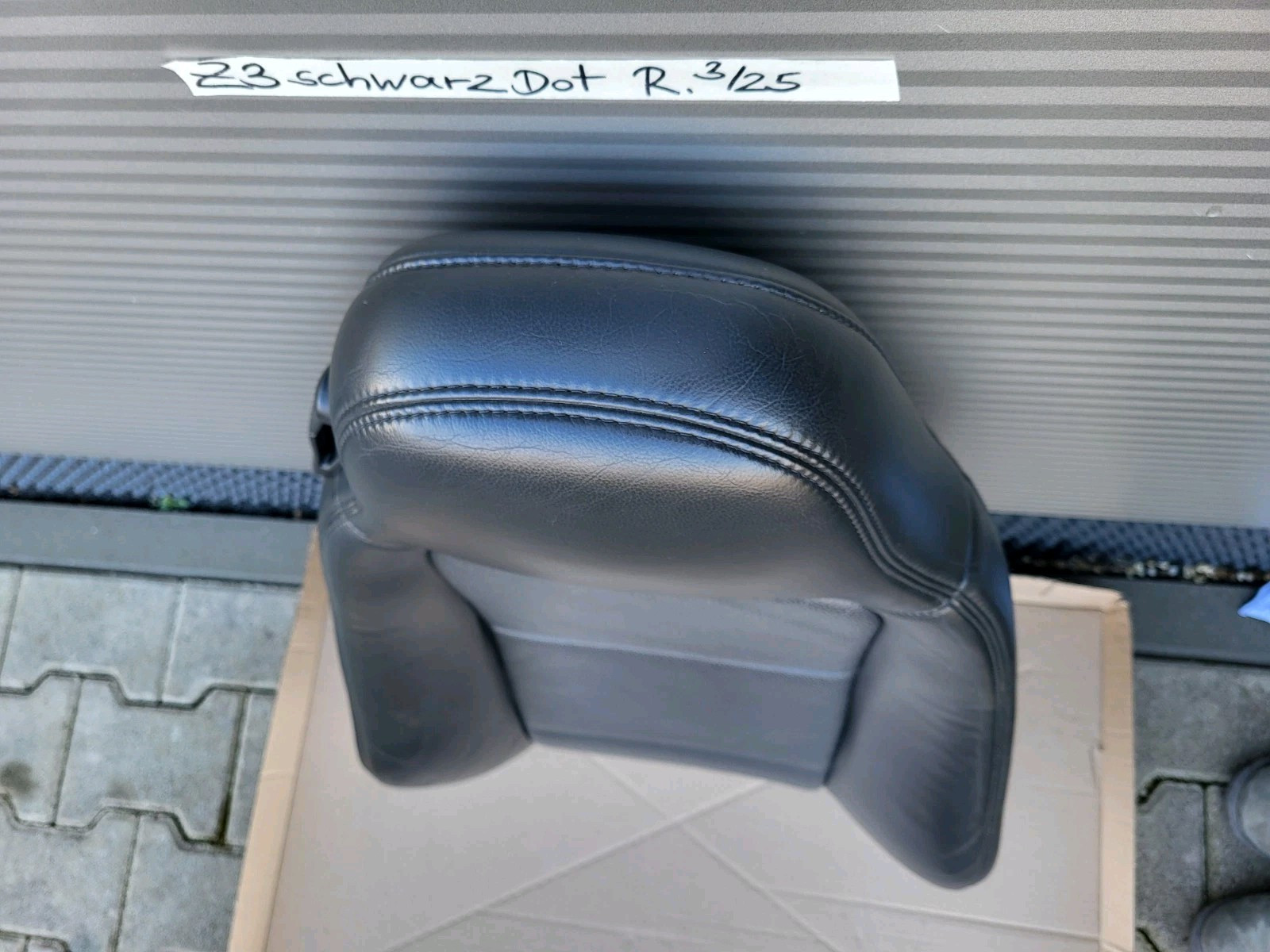 BMW Z3 Roadster Beifahrer Sitz Oberteil Lehne Leder schwarz Rückenlehne Point  – Bild 6