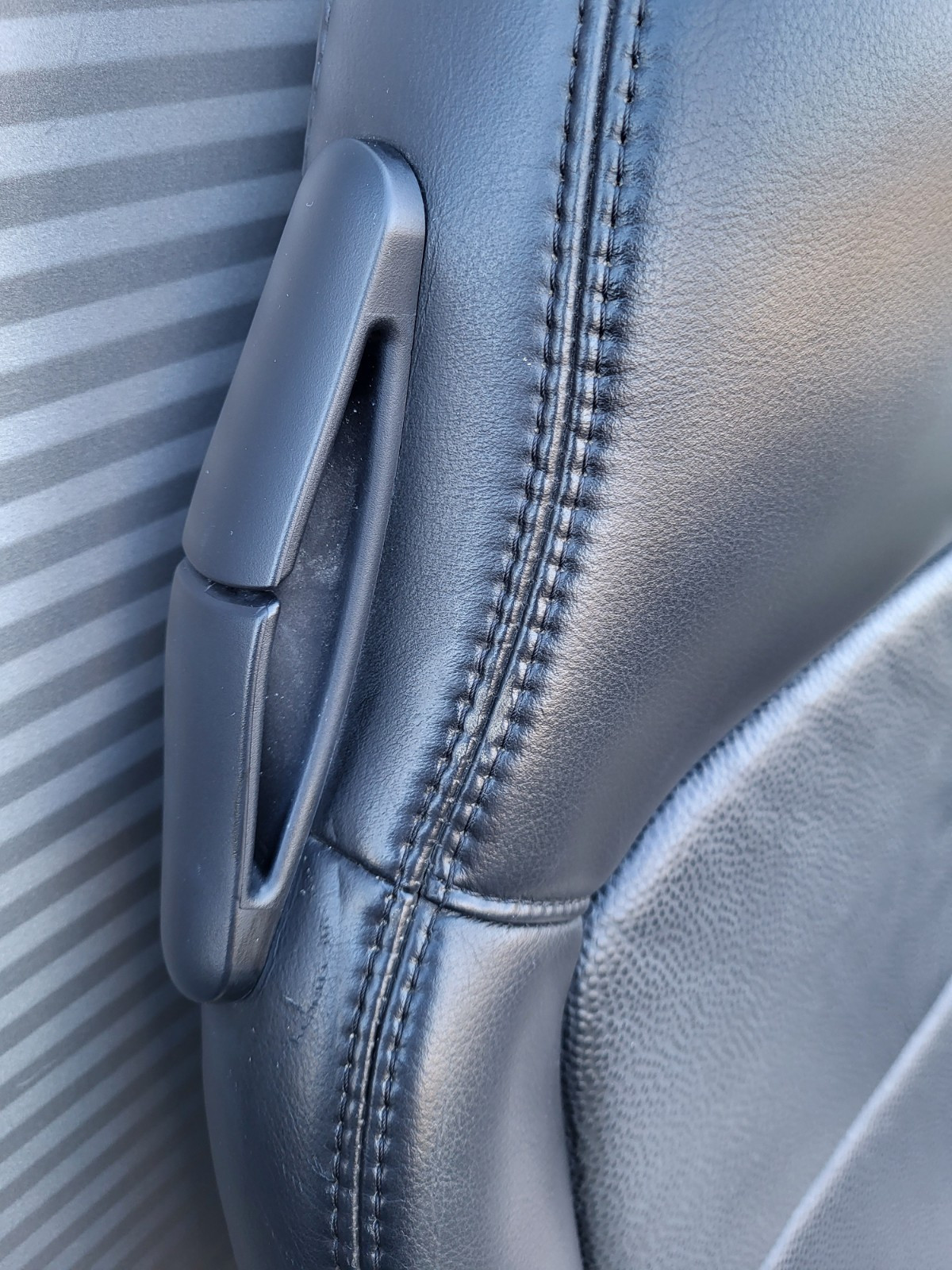 BMW Z3 Roadster Beifahrer Sitz Oberteil Lehne Leder schwarz Rückenlehne Point  – Bild 7