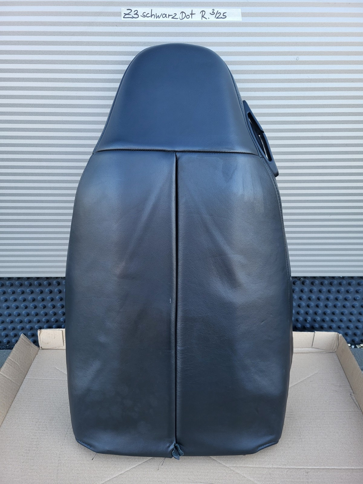 BMW Z3 Roadster Beifahrer Sitz Oberteil Lehne Leder schwarz Rückenlehne Point  – Bild 8