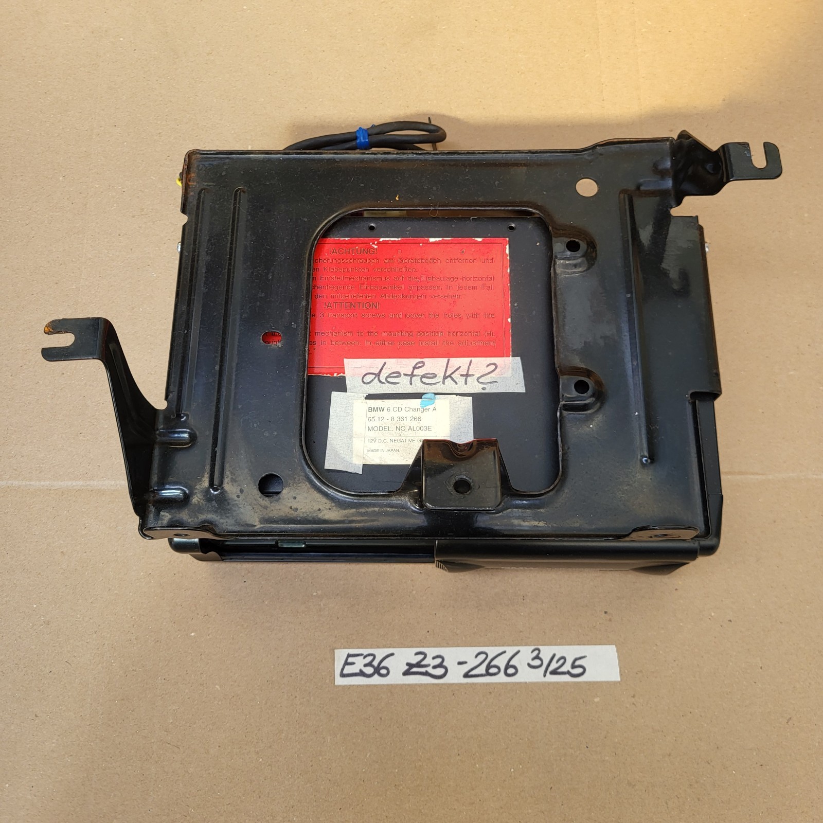 BMW Z3 Roadster Coupe CD Wechsler 8360284 + 6 Fach Magazin Changer DEFEKT – Bild 1