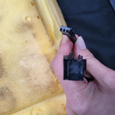 BMW Z3 Roadster Fahrer Sitz Kissen Unterteil Leder schwarz black Sitz Heizung  – Bild 9