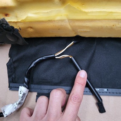 BMW Z3 Roadster Fahrer Sitz Kissen Unterteil Leder schwarz black Sitz Heizung  – Bild 10