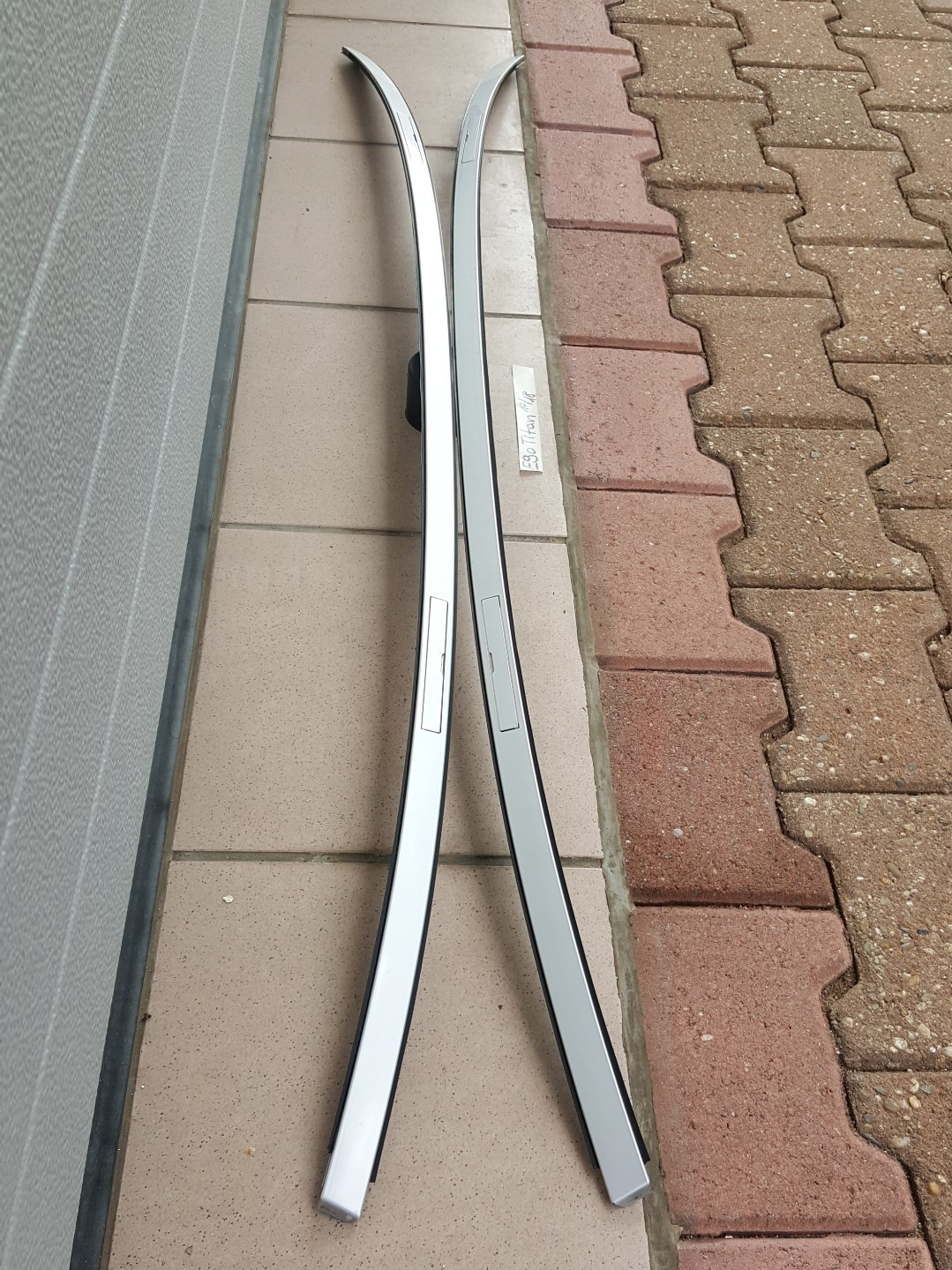 BMW E90 Dach Leiste Dachleisten Zierleisten Dachreling Titan Silber ABHOLUNG – Bild 2