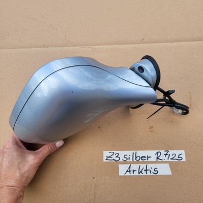 BMW Z3 Roadster Seiten Außen Spiegel Glas + Motor RECHTS Arktis Silber Metallic  – Bild 8