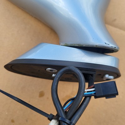 BMW Z3 Roadster Seiten Außen Spiegel Glas + Motor RECHTS Arktis Silber Metallic  – Bild 9