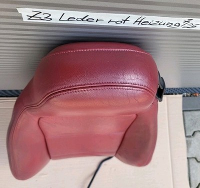 BMW Z3 Roadster Fahrer Sitz Oberteil Leder rot Rückenlehne Polster Sitzheizung 