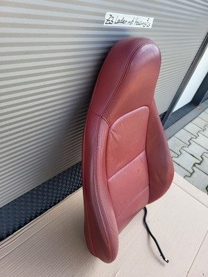 BMW Z3 Roadster Fahrer Sitz Oberteil Leder rot Rückenlehne Polster Sitzheizung 