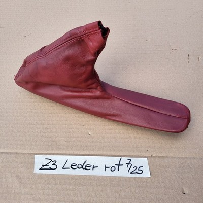 BMW Z3 Roadster Abdeckung für Handbremshebel Leder Sack Handbremse RHD Rot – Bild 2