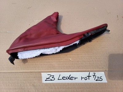 BMW Z3 Roadster Abdeckung für Handbremshebel Leder Sack Handbremse RHD Rot – Bild 8