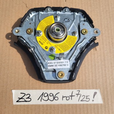 BMW E31 E34 E36 E39 Z3 Lenkrad 1093354 Leder Lenker Rot + Fahrer Airbagmodul