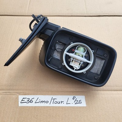 BMW E36 Limousine Touring Außen Seiten Spiegel Blau + Motor OHNE Spiegelglas – Bild 4