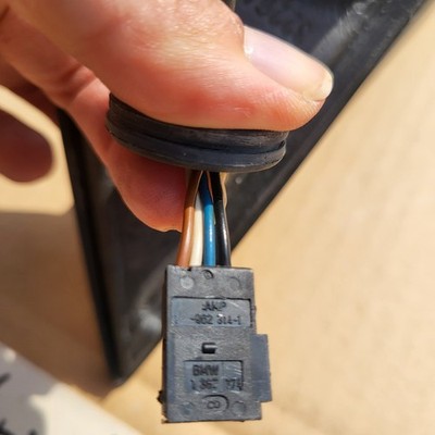 BMW E36 Cabrio Coupe Außen Seiten Spiegel Schwarz + Motor OHNE Spiegelglas – Bild 8