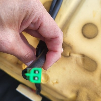 BMW Z3 Roadster Fahrer Sitz Kissen Unterteil Leder Dot point schwarz Sitzheizung – Bild 10