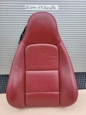 BMW Z3 Beifahrer Sitz Oberteil Leder rot Rückenlehne Polster Sitzheizung  – Bild 1