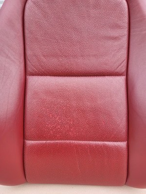 BMW Z3 Beifahrer Sitz Oberteil Leder rot Rückenlehne Polster Sitzheizung  – Bild 11