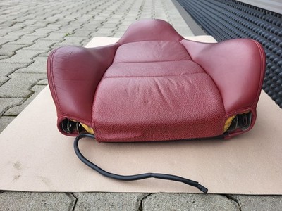 BMW Z3 Beifahrer Sitz Oberteil Leder rot Rückenlehne Polster Sitzheizung  – Bild 14