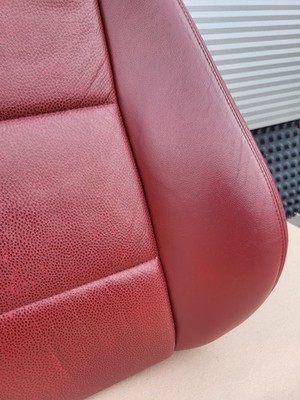 BMW Z3 Beifahrer Sitz Oberteil Leder rot Rückenlehne Polster Sitzheizung  – Bild 8