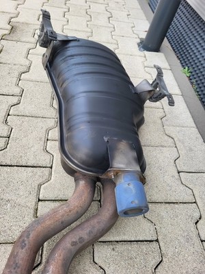 BMW E46 Auspuff Endschalldämpfer Endtopf + Mittelschalldämpfer 7502674 ABHOLUNG – Bild 12