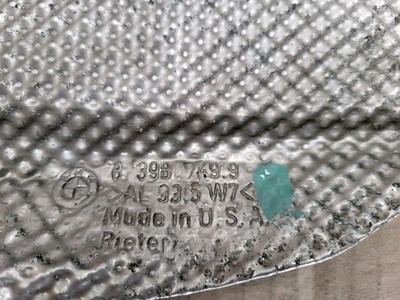 BMW Z3 Hitzeblech Wärmeisolierung Wärmeschutzblech 8398749 – Bild 2