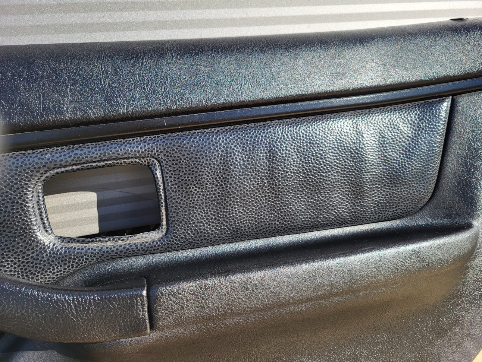 BMW Z3 Roadster  Tür Verkleidung Leder Dot Schwarz RECHTS + Tür Griff – Bild 11