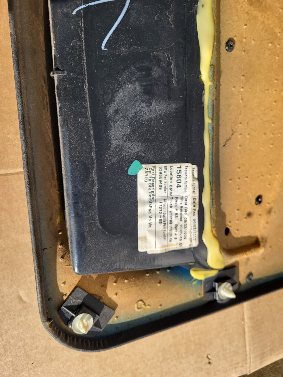 BMW Z3 Roadster  Tür Verkleidung Leder Dot Schwarz RECHTS + Tür Griff – Bild 15