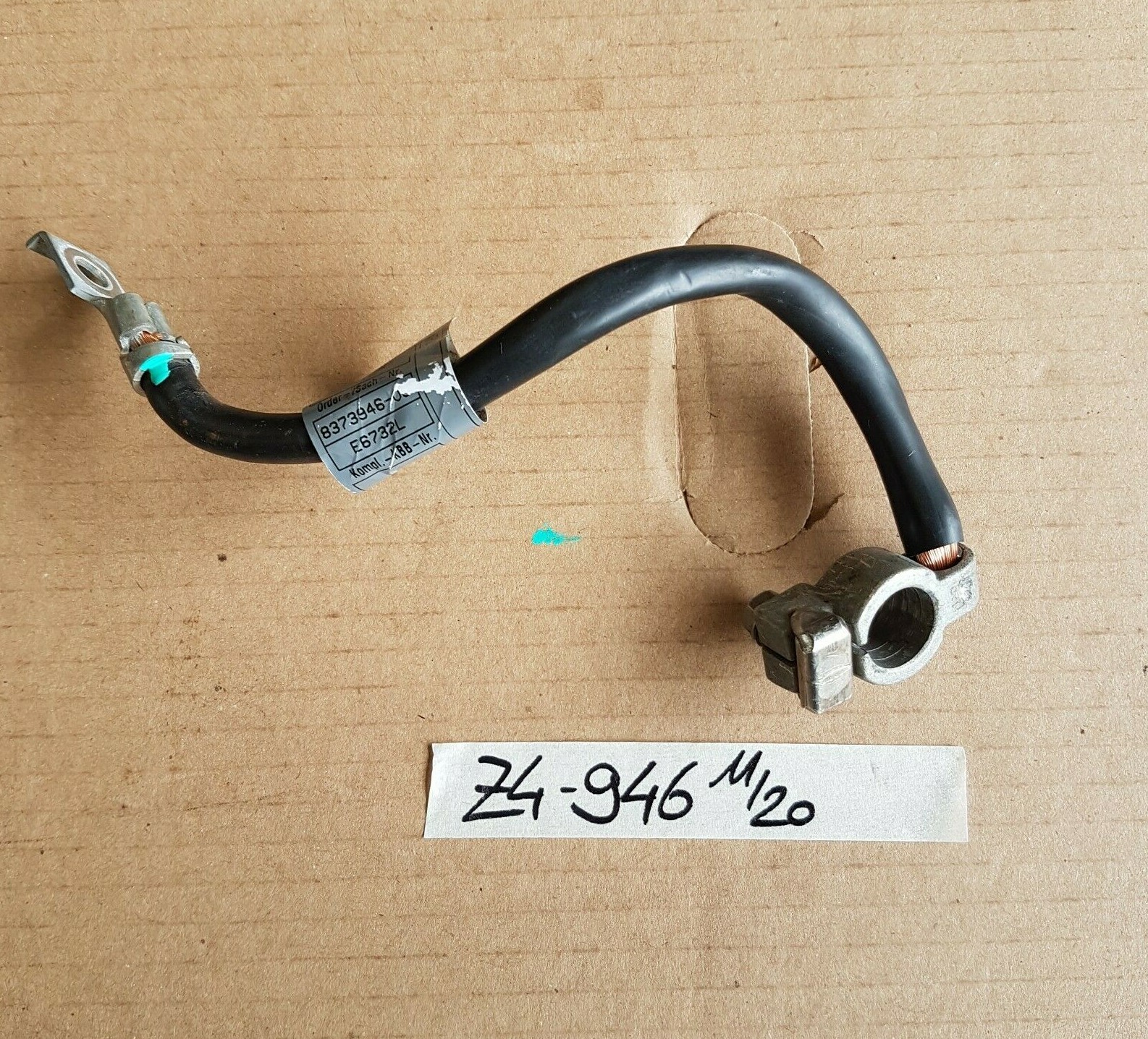 BMW Z4 E85 E86 E46 Batterie Minus Kabel Masse Kabel 8373946 – Bild 1