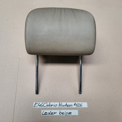 BMW E46 Cabrio Kopfstütze HINTEN Leder Beige Überroll-Schutzsystem – Bild 1