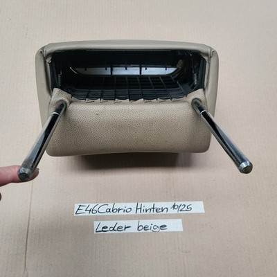BMW E46 Cabrio Kopfstütze HINTEN Leder Beige Überroll-Schutzsystem – Bild 3