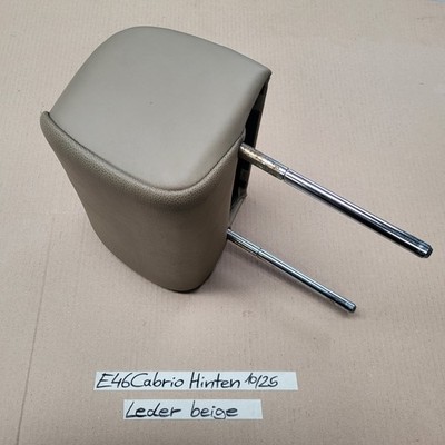 BMW E46 Cabrio Kopfstütze HINTEN Leder Beige Überroll-Schutzsystem – Bild 4