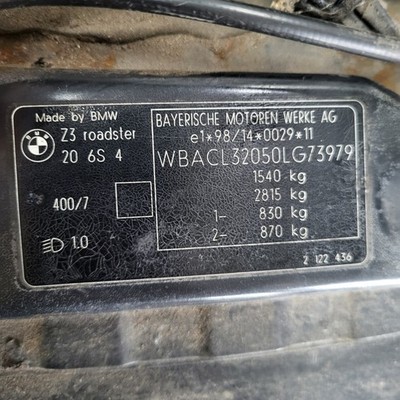 BMW Z3 Roadster Heckklappe Heckdeckel Kofferraum Deckel Stahl Grau ABHOLUNG – Bild 11