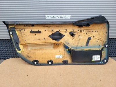 BMW Z3 Roadster Tür Verkleidung Leder Schwarz RECHTS + Griff + Alu Blende – Bild 12