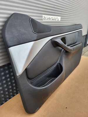 BMW Z3 Roadster Tür Verkleidung Leder Schwarz RECHTS + Griff + Alu Blende – Bild 3