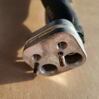 BMW Z3 Klimaleitung Doppelrohr Flansch Klimaanlage 8381190 Klima Kasten Rohr – Bild 5