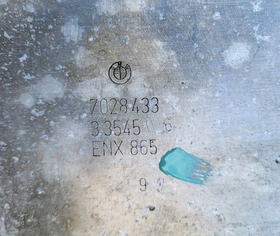 BMW Z4 E85 E86 + E46 Unterfahrschutz Versteifungsplatte 7028433 + Deckel 7036493 – Bild 3