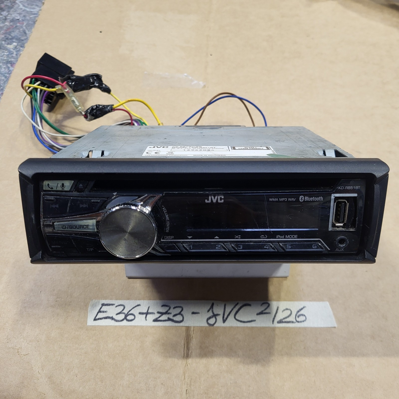 BMW E34 E36 E46 E39 Z3 Z4 CD Radio JVC Auto Tuner Bluetooth + Adapter Stecker – Bild 1