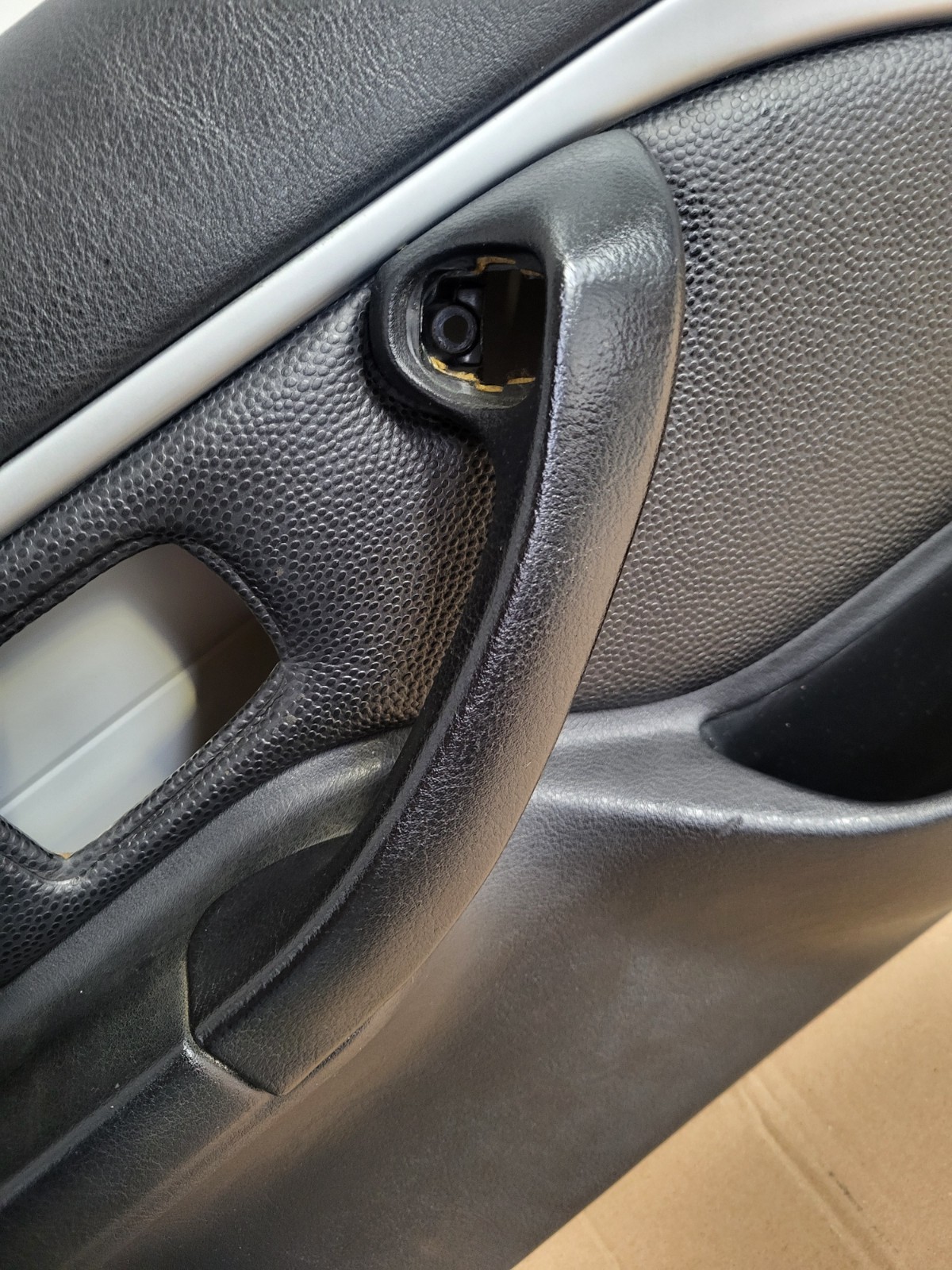 BMW Z3 Tür Verkleidung Leder Schwarz RECHTS LINKS Türgriff  Airbag-Klappe Chrom – Bild 11