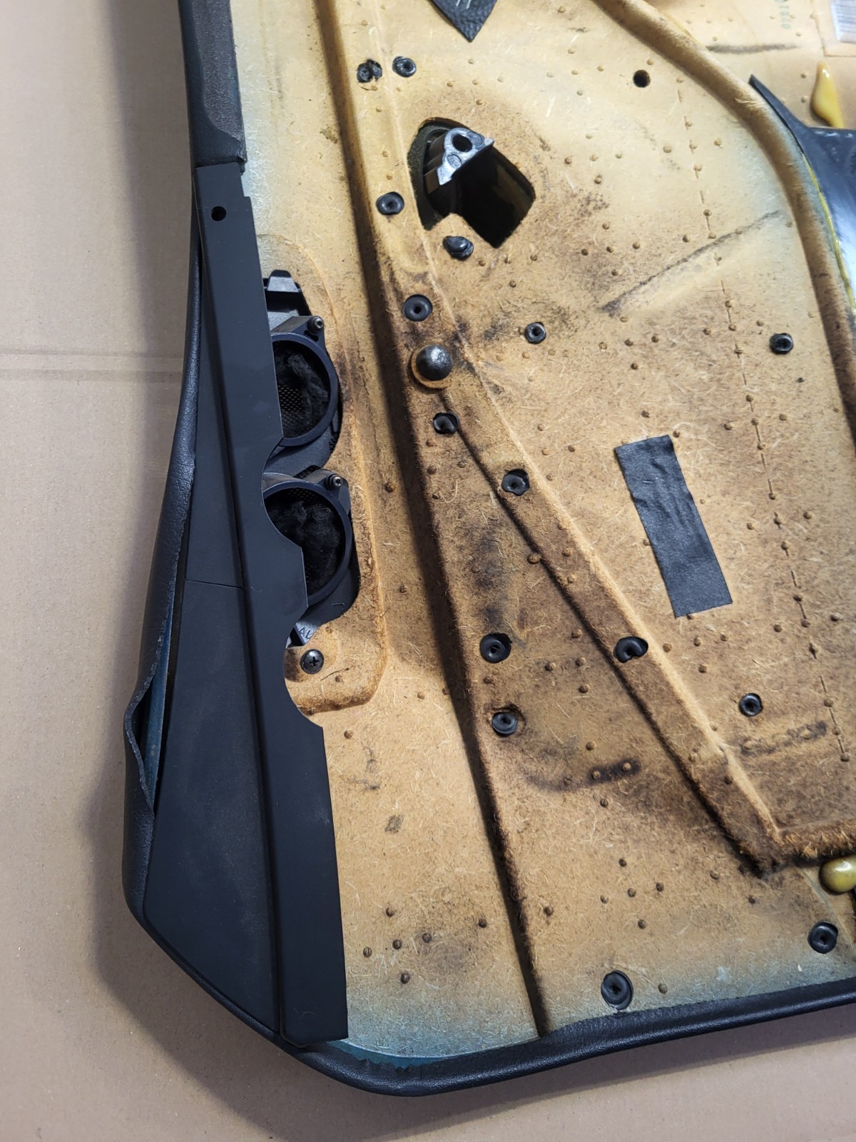 BMW Z3 Tür Verkleidung Leder Schwarz RECHTS LINKS Türgriff  Airbag-Klappe Chrom – Bild 23