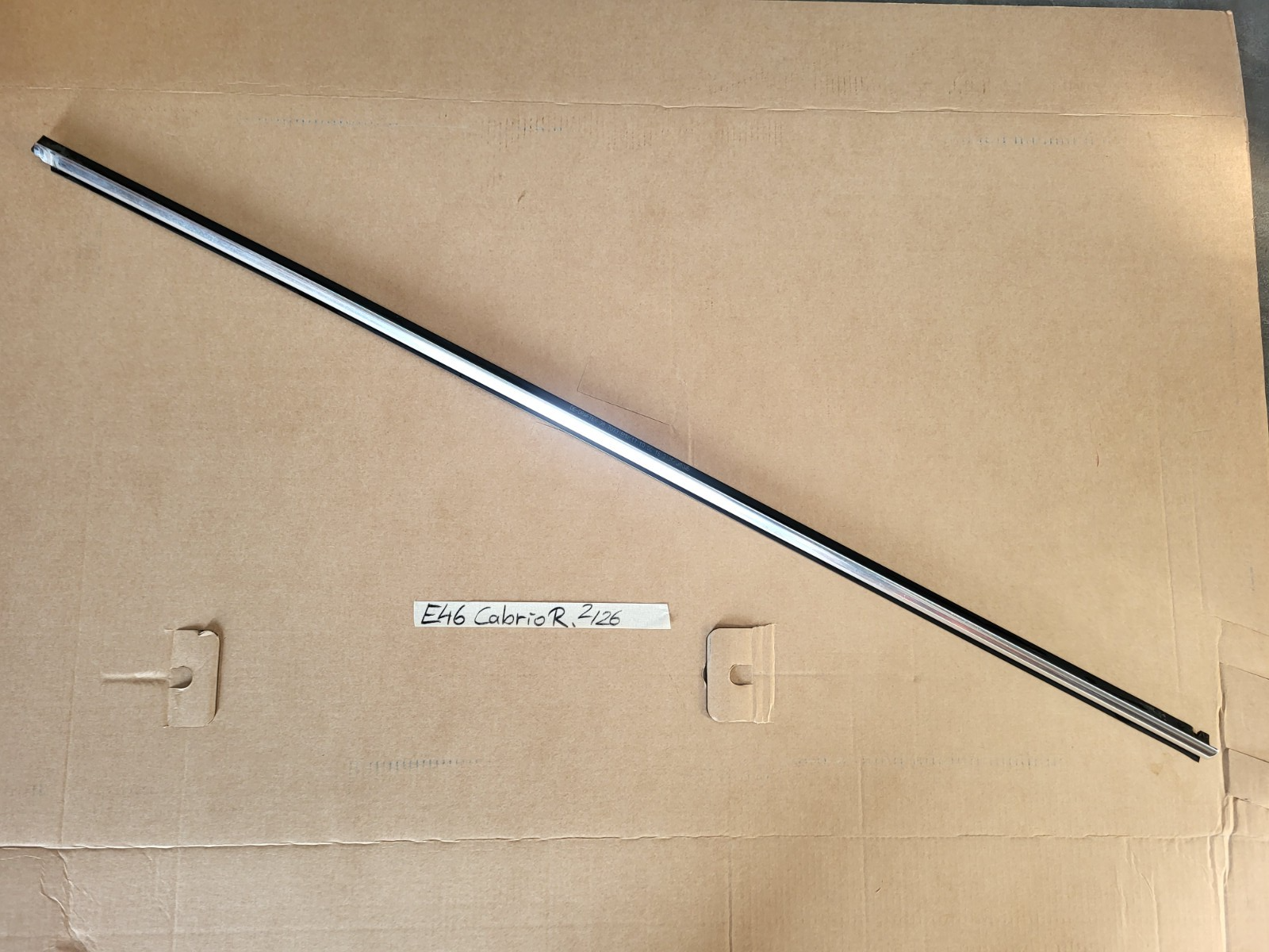 BMW E46 Cabrio Schachtabdeckung Zierleiste Chrom für Beifahrer Tür RECHTS – Bild 1