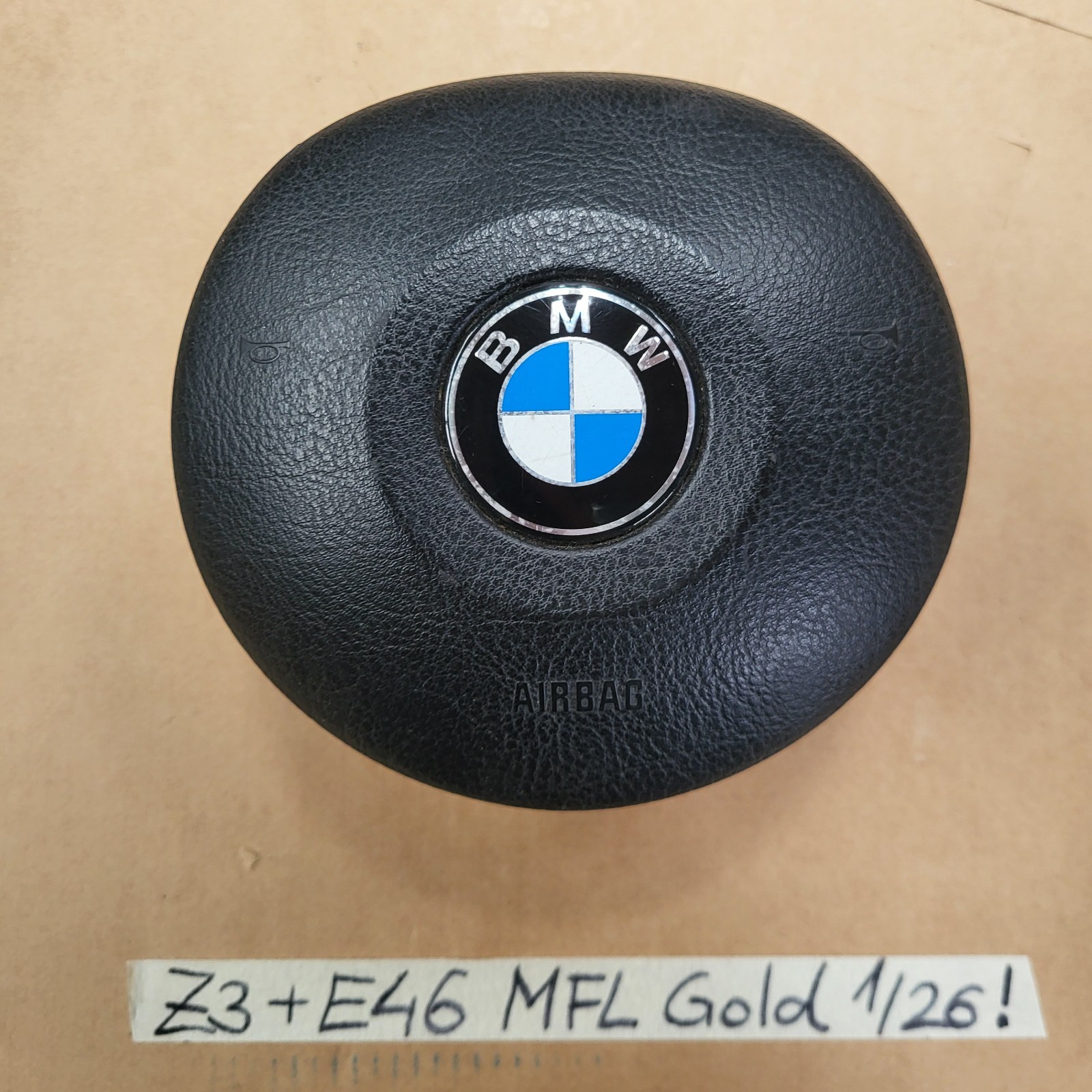 BMW Z3 Facelift E46 E39 MFL Sportlenkrad Leder Lenker Sport Lenkrad gold 6753527