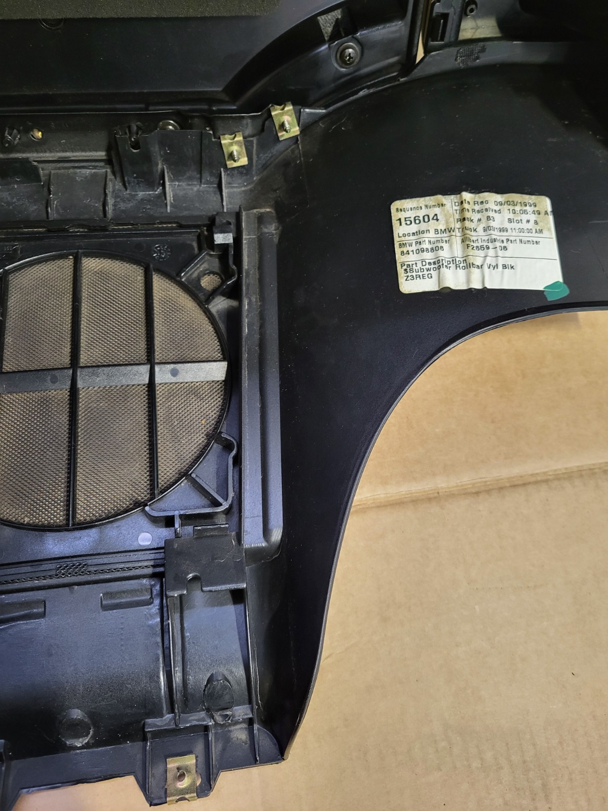 BMW Z3 Roadster Subwoofer Staufach Box Deckel Überrollbügel Set ABHOLUNG – Bild 14