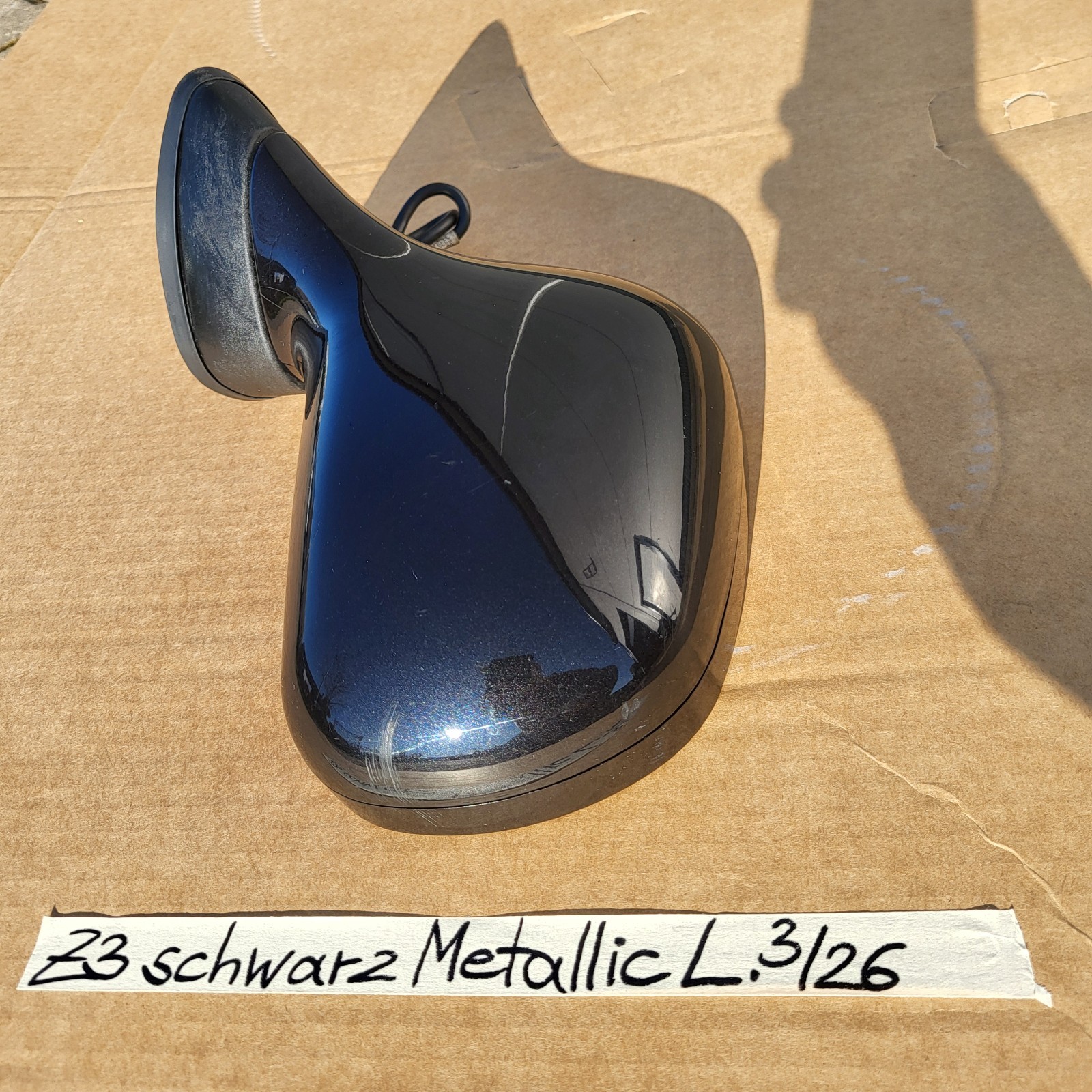 BMW Z3 Roadster + Coupe Seiten Außen Spiegel Glas Motor LINKS Schwarz Metallic – Bild 4