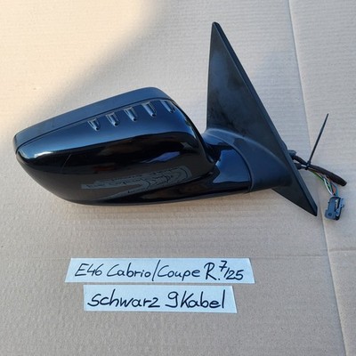 BMW E46 Cabrio Coupe Außen Spiegel RECHTS schwarz Memory Funktion anklappbar