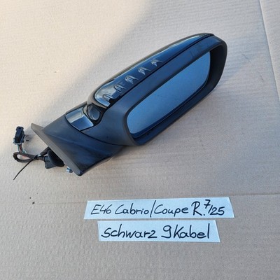 BMW E46 Cabrio Coupe Außen Spiegel RECHTS schwarz Memory Funktion anklappbar
