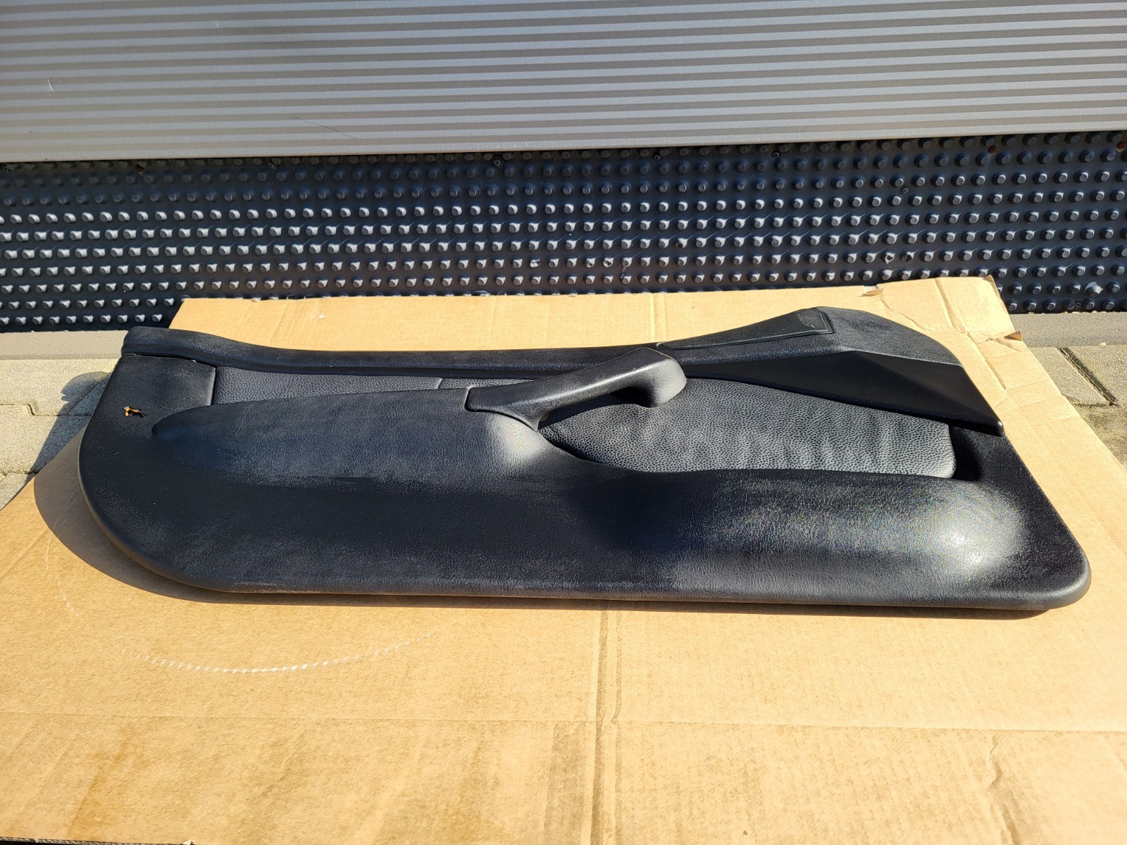 BMW Z3 Roadster Tür Verkleidung Leder Dot Schwarz + Griff LINKS Airbag-Klappe