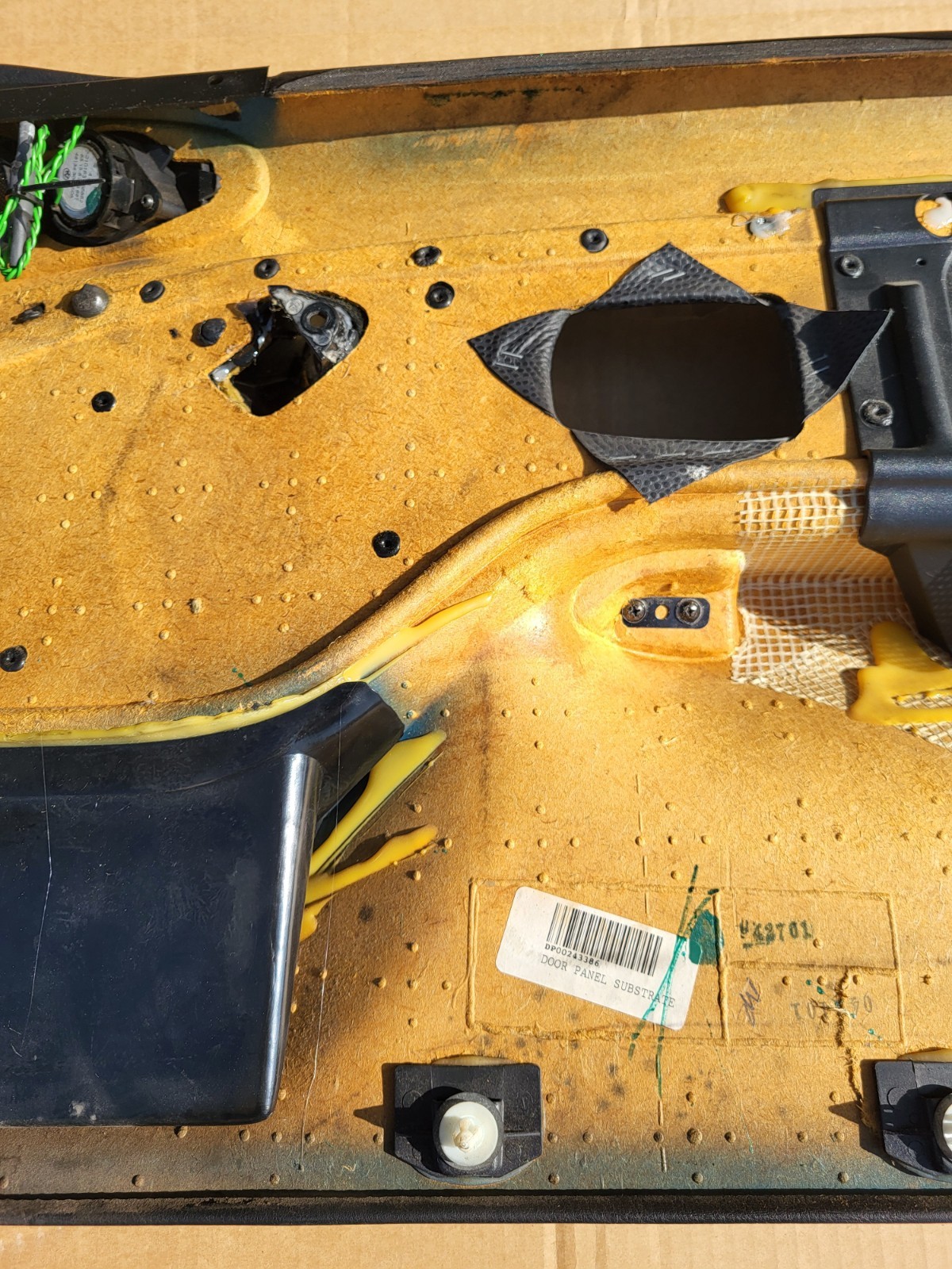 BMW Z3 Roadster Tür Verkleidung Leder Dot Schwarz + Griff LINKS Airbag-Klappe